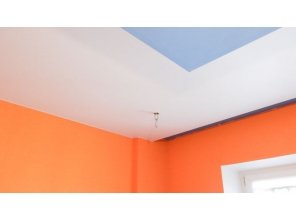 Монтаж потолка в детской 12 м2 с использованием пленки VIPCEILING серии MONLANGE M9001 (3.50)