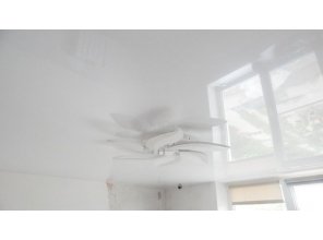 Монтаж потолка в детской 12 м2 с использованием пленки VIPCEILING серии MONLANGE L9001 (3.25)