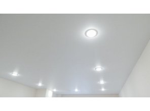 Монтаж потолка в детской 16 м2 с использованием пленки VIPCEILING серии MONLANGE M9001 (3.50)