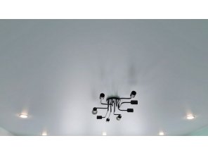 Монтаж потолка для зала 16 м2 с использованием пленки VIPCEILING серии MONLANGE M9001 (3.80)