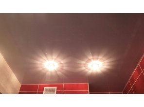 Монтаж потолка в ванной 4 м2 с использованием пленки VIPCEILING серии MONLANGE L9001 (1.95)