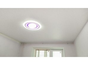 Монтаж потолка в спальне 12 м2 с использованием пленки VIPCEILING серии MONLANGE M9001 (3.25)