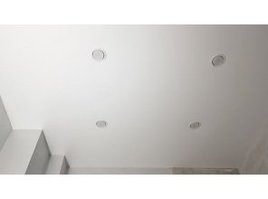 Монтаж потолка в ванной 4 м2 с использованием пленки VIPCEILING серии MONLANGE S9020 (2.15)