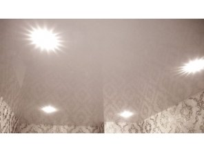 Монтаж потолка для зала 17 м2 с использованием пленки VIPCEILING серии MONLANGE L9001 (3.25)