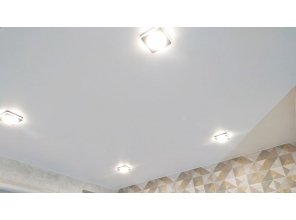 Монтаж потолка в ванной 5 м2 с использованием пленки VIPCEILING серии MONLANGE M9001 (2.15)