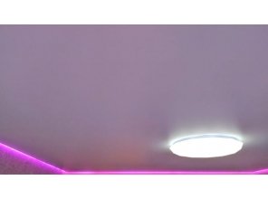 Монтаж потолка в спальне 12 м2 с использованием пленки VIPCEILING серии MONLANGE M9001 (3.25)