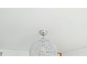 Монтаж потолка на кухне 8 м2 с использованием пленки VIPCEILING серии MONLANGE S9020 (2.60)