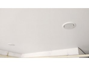 Монтаж потолка на кухне 12 м2 с использованием пленки VIPCEILING серии MONLANGE M9001 (3.50)