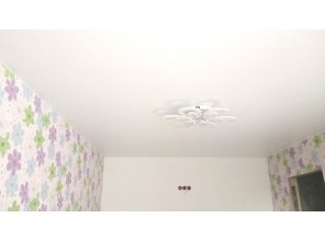 Монтаж потолка в детской 12 м2 с использованием пленки VIPCEILING серии MONLANGE S9020 (2.60)