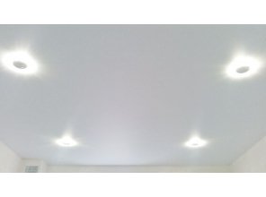 Монтаж потолка в ванной 9 м2 с использованием пленки VIPCEILING серии MONLANGE M9001 (3.25)