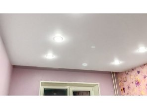 Монтаж потолка в детской 10 м2 с использованием пленки VIPCEILING серии MONLANGE M9001 (3.25)