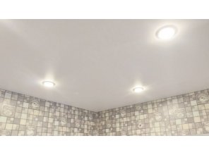 Монтаж потолка на кухне 6 м2 с использованием пленки VIPCEILING серии MONLANGE M9001 (2.60)