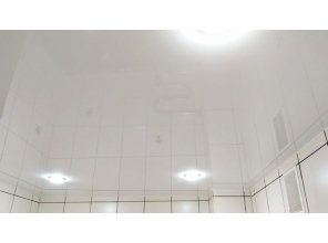 Монтаж потолка в ванной 6 м2 с использованием пленки VIPCEILING серии MONLANGE L9001 (1.95)