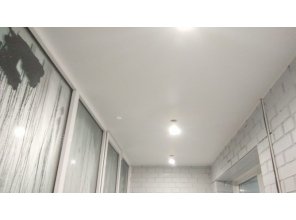 Монтаж потолка в квартире 7 м2 с использованием пленки VIPCEILING серии MONLANGE S9020 (2.15)