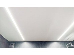 Монтаж потолка в ванной 5 м2 с использованием пленки VIPCEILING серии MONLANGE M9001 (3.50)