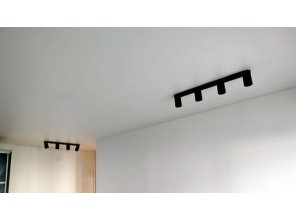 Монтаж потолка в спальне 15 м2 с использованием пленки VIPCEILING серии MONLANGE M9001 (4.00)