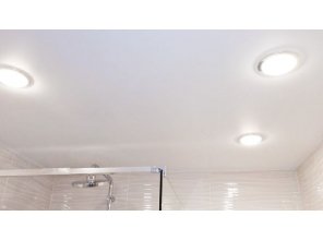 Монтаж потолка в ванной 3 м2 с использованием пленки VIPCEILING серии MONLANGE M9001 (2.15)