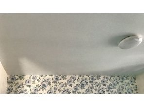 Монтаж потолка в гостиной 17 м2 с использованием пленки VIPCEILING серии MONLANGE M9001 (3.80)