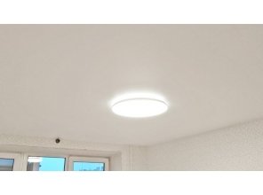 Монтаж потолка в спальне 11 м2 с использованием пленки VIPCEILING серии MONLANGE M9001 (3.25)