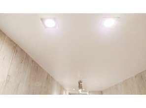 Монтаж потолка в коридоре 10 м2 с использованием пленки VIPCEILING серии MONLANGE S9020 (2.15)