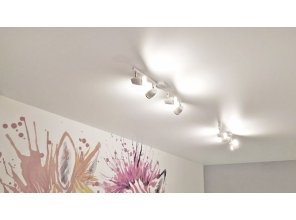 Монтаж потолка в детской 12 м2 с использованием пленки VIPCEILING серии MONLANGE S9020 (2.60)