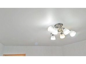 Монтаж потолка в гостиной 16 м2 с использованием пленки VIPCEILING серии MONLANGE M9001 (4.35)