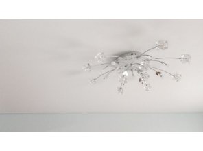 Монтаж потолка в спальне 13 м2 с использованием пленки VIPCEILING серии MONLANGE M9001 (3.50)