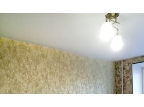 Монтаж потолка в спальне 9 м2 с использованием пленки VIPCEILING серии MONLANGE M9001 (2.60)