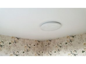 Монтаж потолка в спальне 9 м2 с использованием пленки VIPCEILING серии MONLANGE S9020 (3.25)