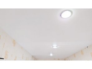 Монтаж потолка в коридоре 7 м2 с использованием пленки VIPCEILING серии MONLANGE M9001 (2.15)