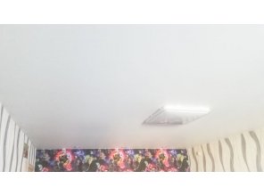 Монтаж потолка для зала 17 м2 с использованием пленки VIPCEILING серии MONLANGE M9001 (3.25)