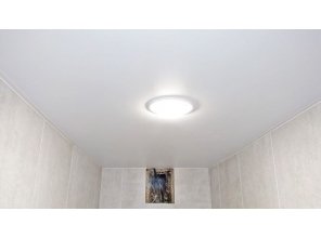 Монтаж потолка в ванной 3 м2 с использованием пленки VIPCEILING серии MONLANGE M9001 (2.15)