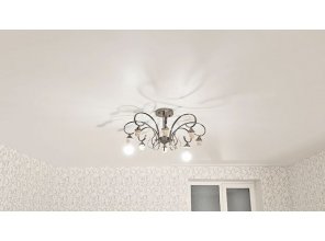 Монтаж потолка в гостиной 21 м2 с использованием пленки VIPCEILING серии MONLANGE M9001 (4.00)