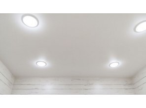 Монтаж потолка в ванной 3 м2 с использованием пленки VIPCEILING серии MONLANGE M9001 (2.15)
