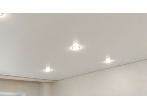 Монтаж потолка в спальне 13 м2 с использованием пленки VIPCEILING серии MONLANGE M9001 (3.50)