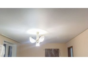 Монтаж потолка для зала 17 м2 с использованием пленки VIPCEILING серии MONLANGE M9001 (3.25)