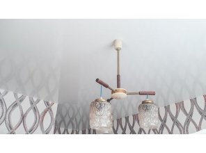 Монтаж потолка на кухне 9 м2 с использованием пленки VIPCEILING серии MONLANGE L9001 (3.25)