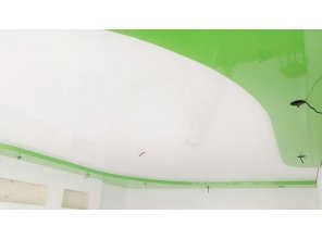 Монтаж потолка для зала 21 м2 с использованием пленки VIPCEILING серии MONLANGE L9001 (3.50)