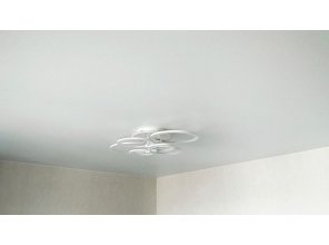 Монтаж потолка в спальне 12 м2 с использованием пленки VIPCEILING серии MONLANGE S9020 (3.25)