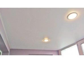 Монтаж потолка в квартире 4 м2 с использованием пленки VIPCEILING серии MONLANGE M9001 (2.15)