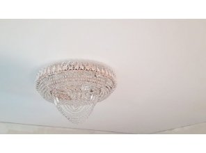 Монтаж потолка для зала 18 м2 с использованием пленки VIPCEILING серии MONLANGE M9001 (3.50)