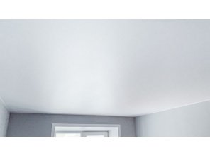 Монтаж потолка в спальне 14 м2 с использованием пленки VIPCEILING серии MONLANGE M9001 (2.60)