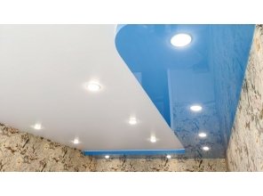 Монтаж потолка для зала 20 м2 с использованием пленки VIPCEILING серии MONLANGE M9001 (3.25)