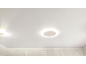 Монтаж потолка в ванной 3 м2 с использованием пленки VIPCEILING серии MONLANGE S9110 (3.50)