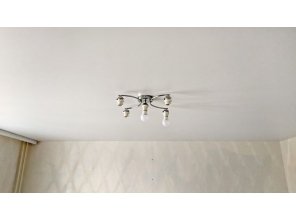 Монтаж потолка для зала 18 м2 с использованием пленки VIPCEILING серии MONLANGE M9001 (4.35)