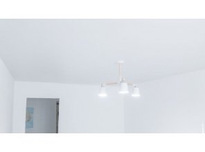 Монтаж потолка в гостиной 19 м2 с использованием пленки VIPCEILING серии MONLANGE M9001 (3.50)