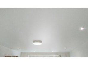 Монтаж потолка для зала 17 м2 с использованием пленки VIPCEILING серии MONLANGE M9001 (3.25)