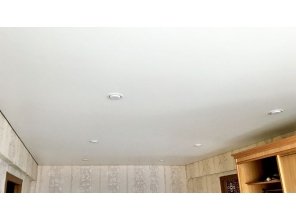 Монтаж потолка для зала 16 м2 с использованием пленки VIPCEILING серии MONLANGE S9020 (3.25)