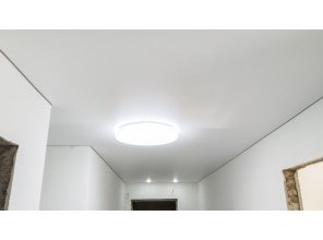 Монтаж потолка в коридоре 15 м2 с использованием пленки VIPCEILING серии MONLANGE M9001 (5.40)