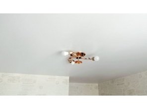 Монтаж потолка на кухне 11 м2 с использованием пленки VIPCEILING серии MONLANGE M9001 (3.25)